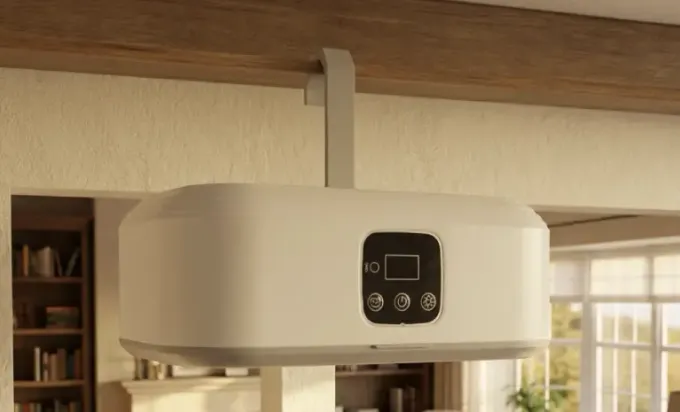Customer photo shared by Sonia: the AirdrobeX hanging in a living room