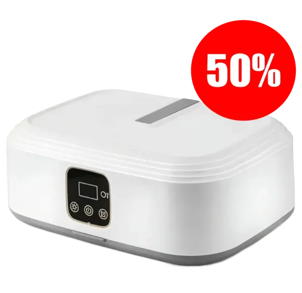 Qinux AirdrobeX portable clothes dryer with a 50% off launch badge